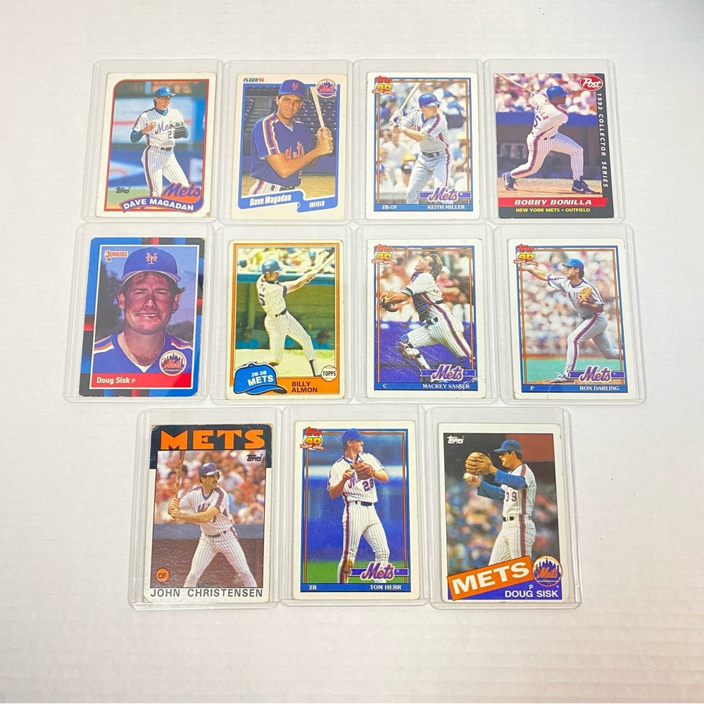 Mets Baseball Cards Lot of 11